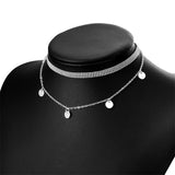 Star Moon Choker For Women Bead Choker Necklace