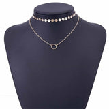 Star Moon Choker For Women Bead Choker Necklace