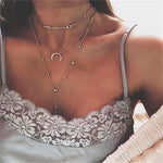 Star Moon Choker For Women Bead Choker Necklace