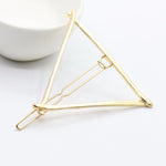 Gold/ Silver Color Metal Triangle Hairpin