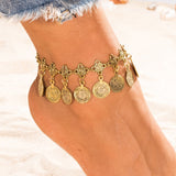 Silver Color Metal Tassel Anklet