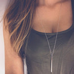 Long Chain Copper Necklaces long Strip  for Women