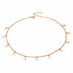 Simple Alloy Long Five-pointed Star Necklace