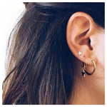 Creative Fashion Star Earrings Circular Pattern Lady's