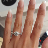 Classic Engagement Ring 6 Claws Rings